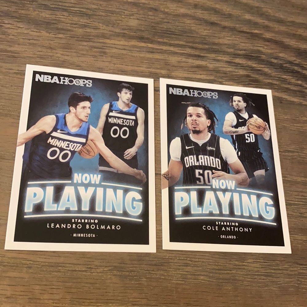 Cole Anthony and Leandro Bolmaro Rookie Cards